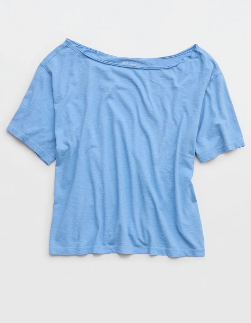 Aerie  Aerie Off-The-Shoulder Relaxed T-Shirt for Women | Best Price UAE