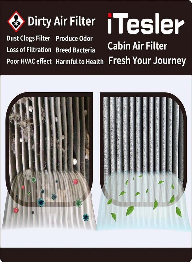 ITESIER Cabin Engine Air Filter kit for Telluride (2020-2024), Santa Fe (2019-2020), Replaces 97133-J5000, WP10367, 28113-A9100 NOT FOR 2019 SANTA FE XL - Image 5