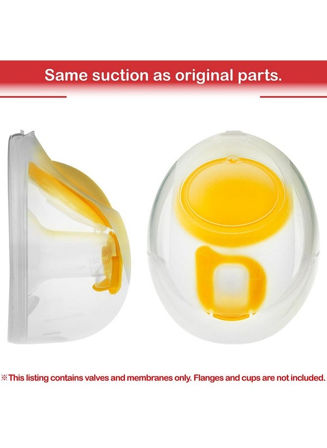 NENESUPPLY Handsfree Valves And Membranes Compatible With Medela Handsfree Collection Cups Freestyle Handsfree Wearable Breast Pump. Include 2 Membranes And 2 Valves. (2V2M)  - Image 5