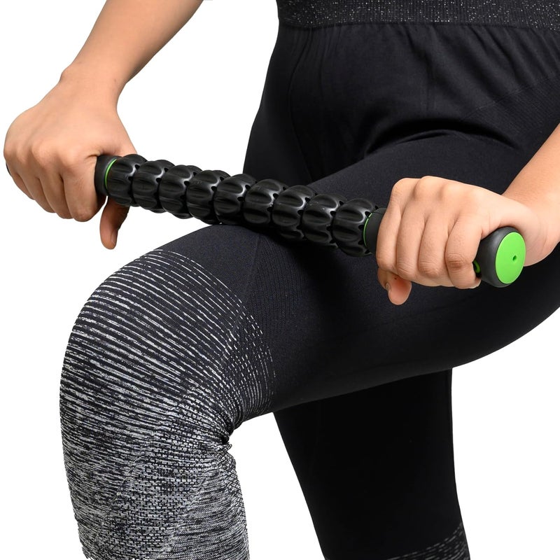 Bodylastics Deep Tissue Massage Stick & 45cms Foam Roller Combo Pack to Relieve Muscles Soreness, Cramping, Tightness for Legs, Back, Shoulder & Calf - Image 2