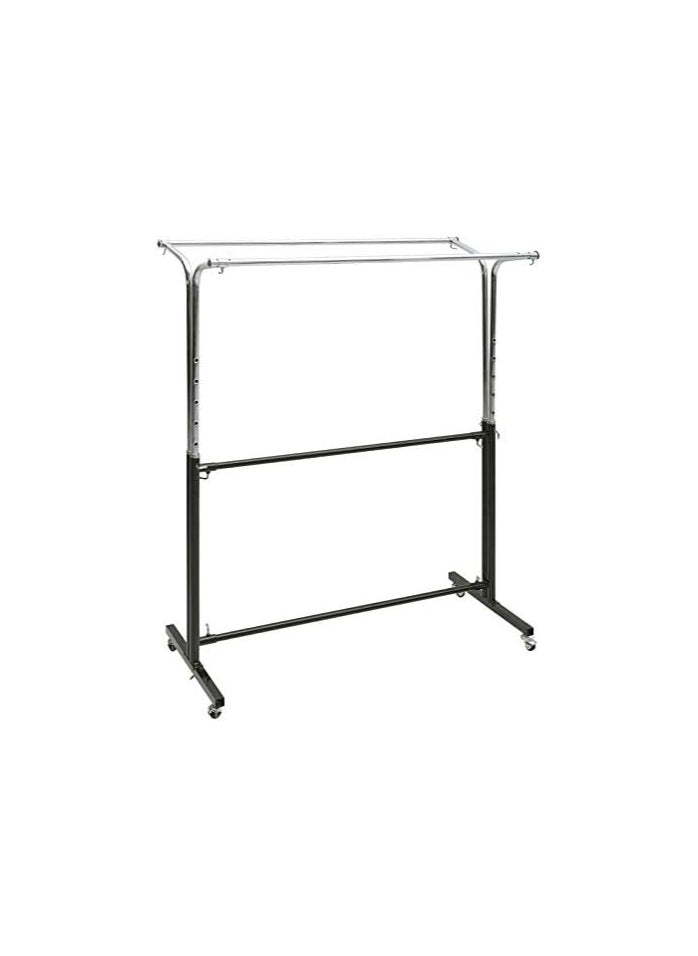 Adjustable Clothes Drying Stand Large Capacity With Wheels Heavy Duty Double Rail Extendable Rods - pzsku/ZCA354EB067273D7533D0Z/45/_/1695192126/e1b43958-7868-4a87-ad78-c0bd64eb784c