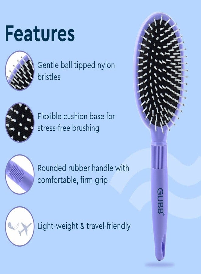 GUBB French Hues Oval Brush for Hair Styling, Detangling and Grooming | Best Hair Brush for Detangling | Best Hair Brush for Men and Women | Perfect Hair Brush for All Hair Types - Image 3