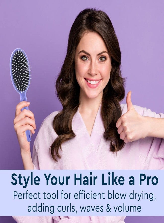 GUBB French Hues Oval Brush for Hair Styling, Detangling and Grooming | Best Hair Brush for Detangling | Best Hair Brush for Men and Women | Perfect Hair Brush for All Hair Types - Image 2