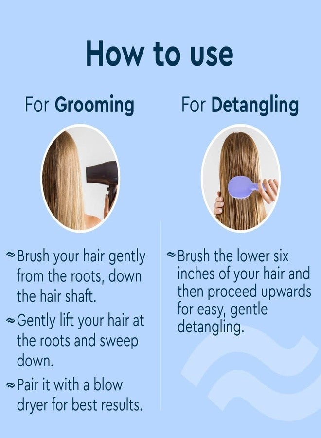 GUBB French Hues Oval Brush for Hair Styling, Detangling and Grooming | Best Hair Brush for Detangling | Best Hair Brush for Men and Women | Perfect Hair Brush for All Hair Types - Image 4