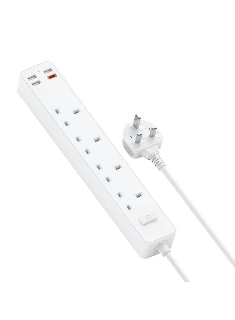 موصل الطاقة PD20W USB-CX1 Plus USB-AX3 بطول 3 متر - أبيض - Image 1
