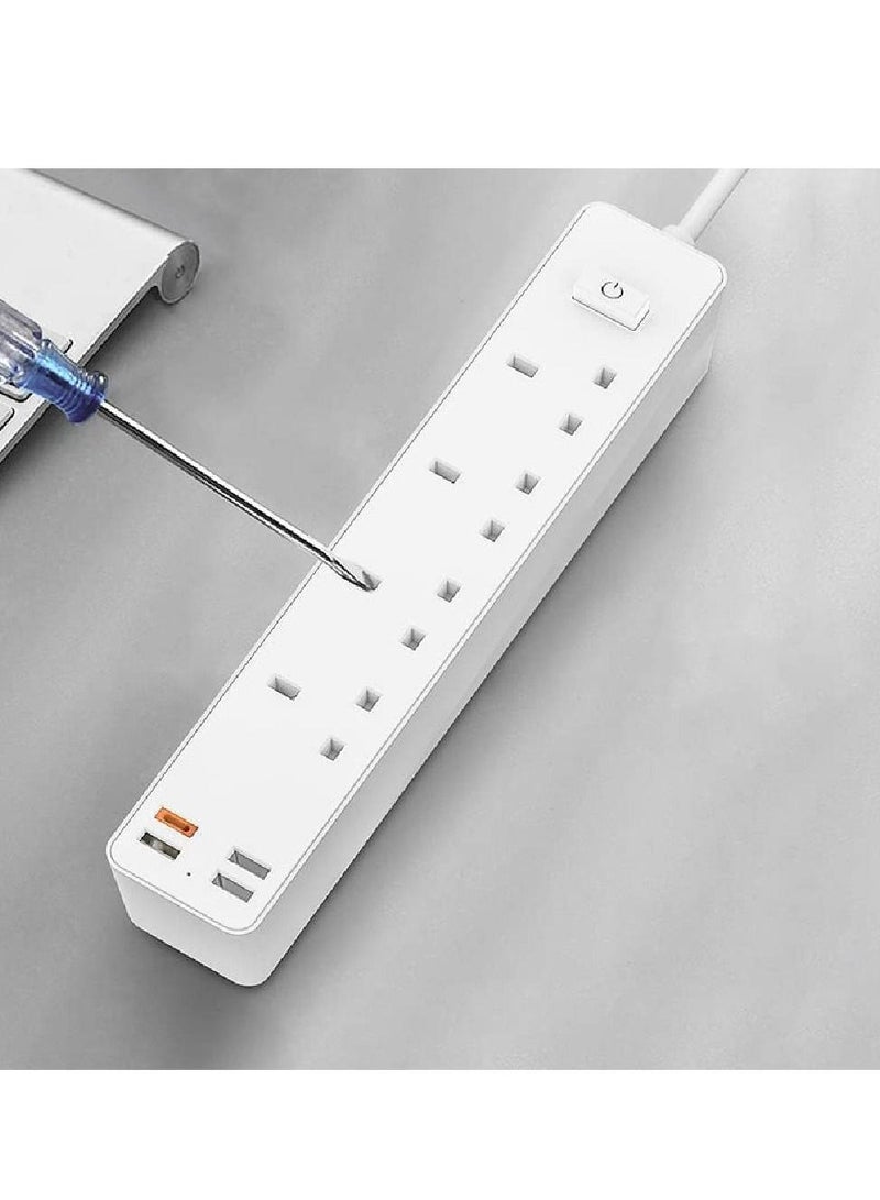 موصل الطاقة PD20W USB-CX1 Plus USB-AX3 بطول 3 متر - أبيض - Image 3