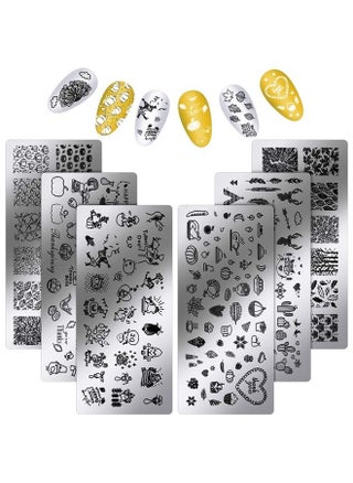 6 Pieces Thanksgiving Stamping Plates Fall Nail Stamping Plates Nail Stamper Templates Nail Design Stamps Stencils for Nail Design Decoration - pzsku/ZCA35C721C2D35B45E86FZ/45/_/1684051811/5dfb3526-34b7-48d3-8876-067f3000062f