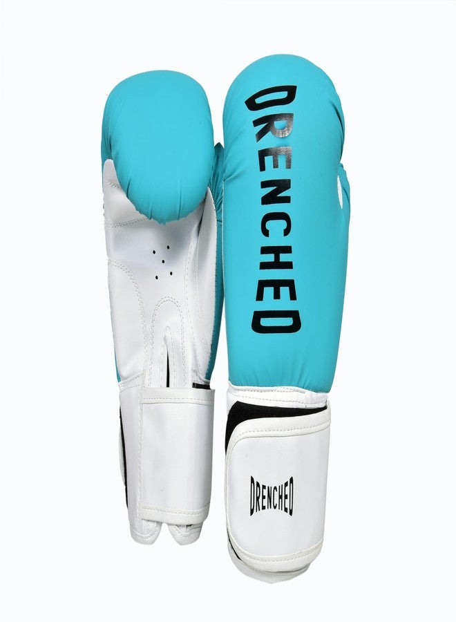 DRENCHED Boxing Gloves with Molded Padding Foam 10Oz| Boxing Training Gloves, Kickboxing Gloves, Heavy Bag Workout Gloves for Boxing, Kickboxing, Muay Thai, MMA (10Oz, Turquoise) - Image 1