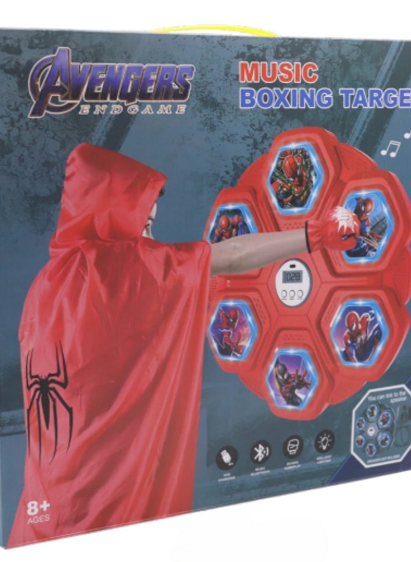 أفينجيرز لعبة بوكس ملاكمة تفاعلية سداسية بإضاءة وموسيقى – تجربة سبايدرمان الحماسية للأطفال - Image 2