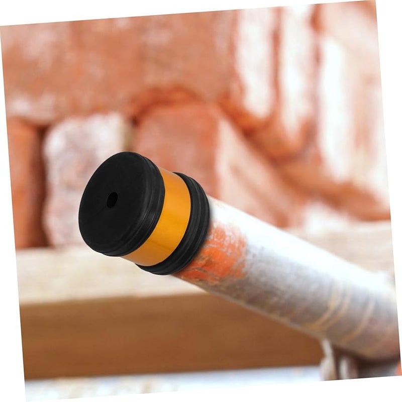 Cabilock 6 Pcs Durable Rubber Scaffolding Pipe Caps 48mm Black Protective Covers - Image 5