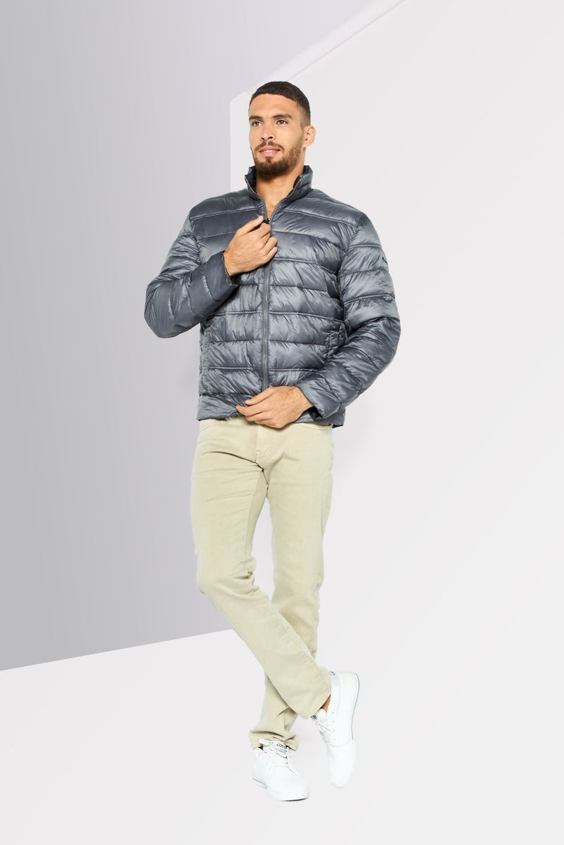 Michael Kors Men Quilted Puffer Jacket, Grey - Image 2