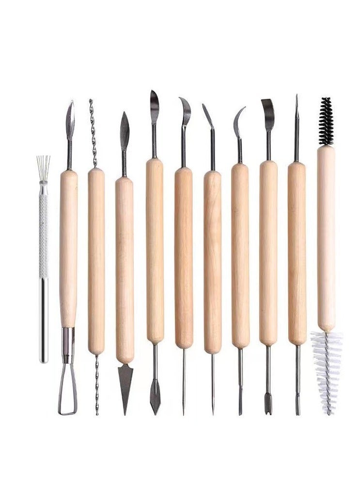 general 36-Piece Polymer Clay Tools Set Complete Pottery Sculpting Modeling Tools for DIY Clay Art Ceramic and Handmade Crafts - Image 2