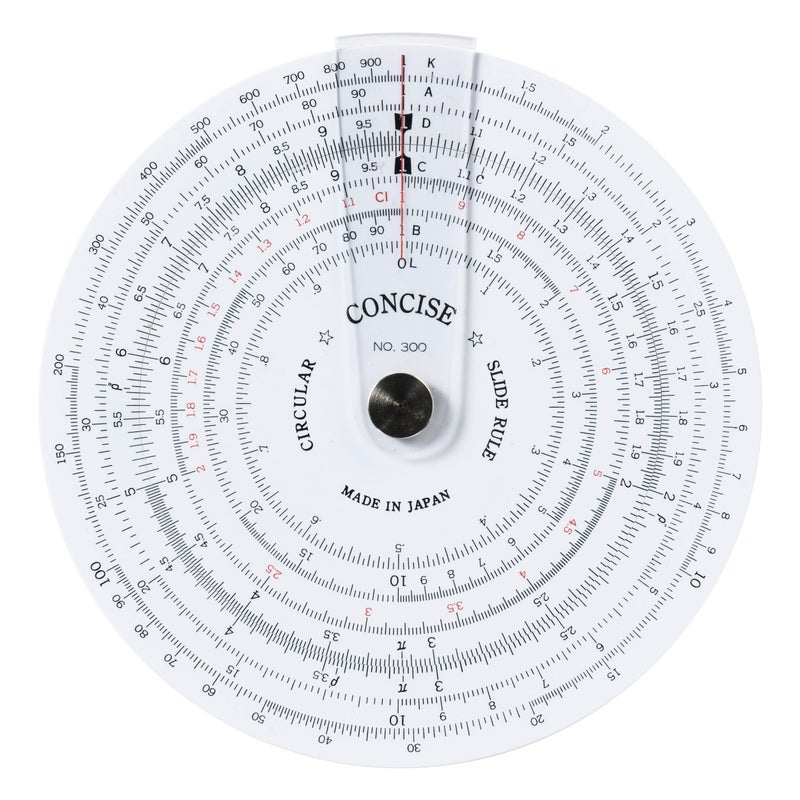 Concise 100829 Ruler Circular Calculator 300 - Image 1