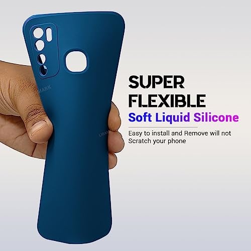 LIRAMARK Silicone Soft Back Cover Case for Infinix Hot 9 / Hot 9 Pro (Blue) - Image 4