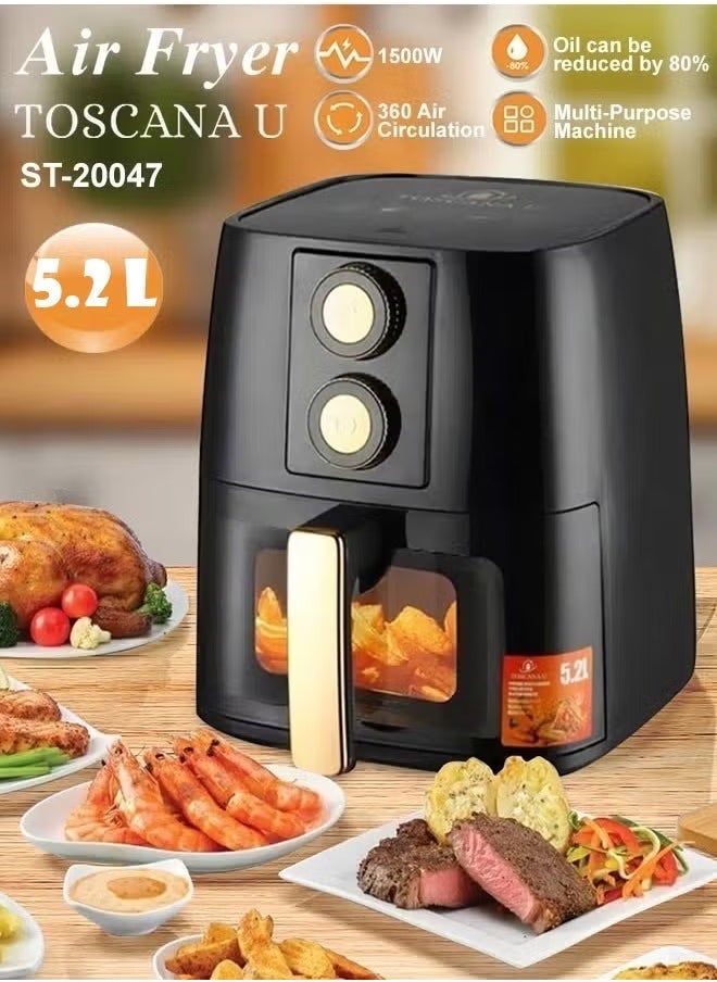 5.2L 1500W Air Fryer with Temperature Control - pzsku/ZCA3632C87D1A8F07AF52Z/45/1742050712/8269366d-35d2-483a-8b85-13ee7f5375f3