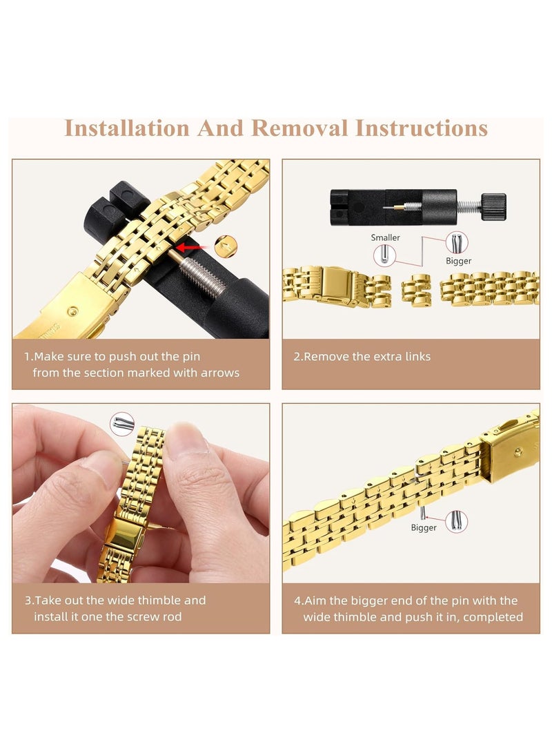 Slim Stainless Steel Adjustable Band for Apple Watch 38mm 40mm 41mm - Compatible with Series 9, 8, 7, 6, 5, 4, 3, 2, 1, SE - Perfect for Women with Small or Large Wrists. - Image 3