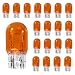 HHZL T20 7440A WY21W Turn Signal Bulb Daytime Running Light Blinker Brake Light Bulbs 10PCS Monofilament Side Marker Lights Mini Taillight 7440 Bulb Replacement for CarsTrucksSUVsAmber - Image 2