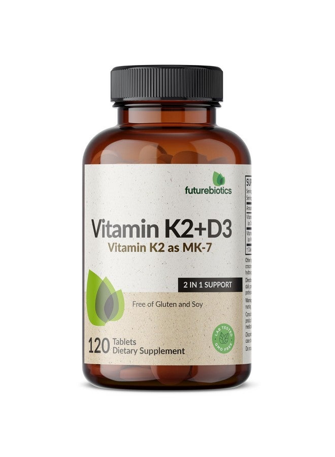 فيوتشر بايوتكس فيوتشربيوتكس فيتامين ك2 مع د3، دعم 2 في 1، 5000 وحدة دولية من فيتامين د3 و90 ميكروغرام من فيتامين ك2 MK-7 غير معدل وراثيًا، 120 قرصًا - Image 5
