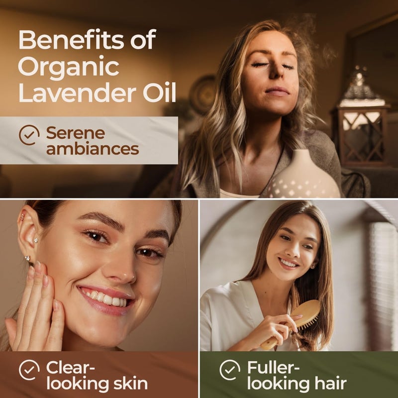 Gya Labs Organic Lavender Essential Oil - 0.34 Fl Oz - for Skin, Hair, Diffuser, Aromatherapy, DIY Candle Making Scents - Image 4