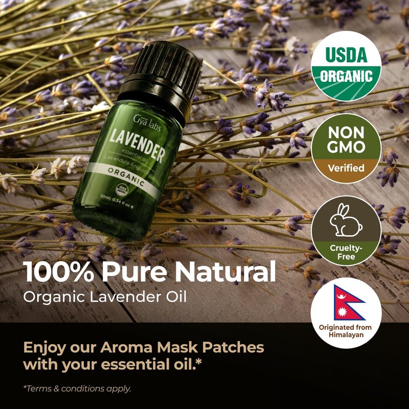 Gya Labs Organic Lavender Essential Oil - 0.34 Fl Oz - for Skin, Hair, Diffuser, Aromatherapy, DIY Candle Making Scents - Image 2
