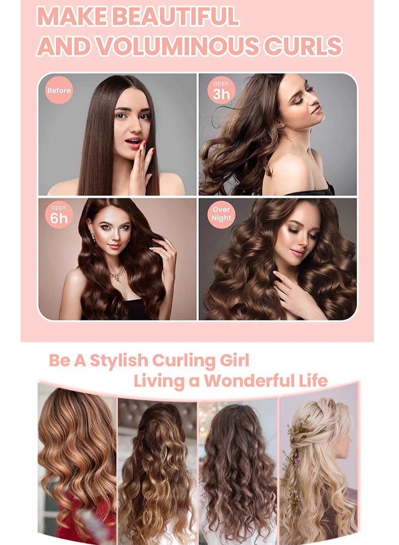 RedMapleTEK Heatless Hair Curler, Flexi Rods with Hook, No Heat Curlers for All Hair Types, Overnight Heatless Curls for Blowout Hair （Beige) - Image 3
