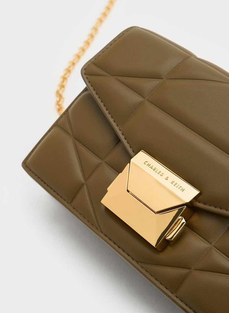 Charles & Keith Charles Keith Rectangular Clutch Bag - Image 5