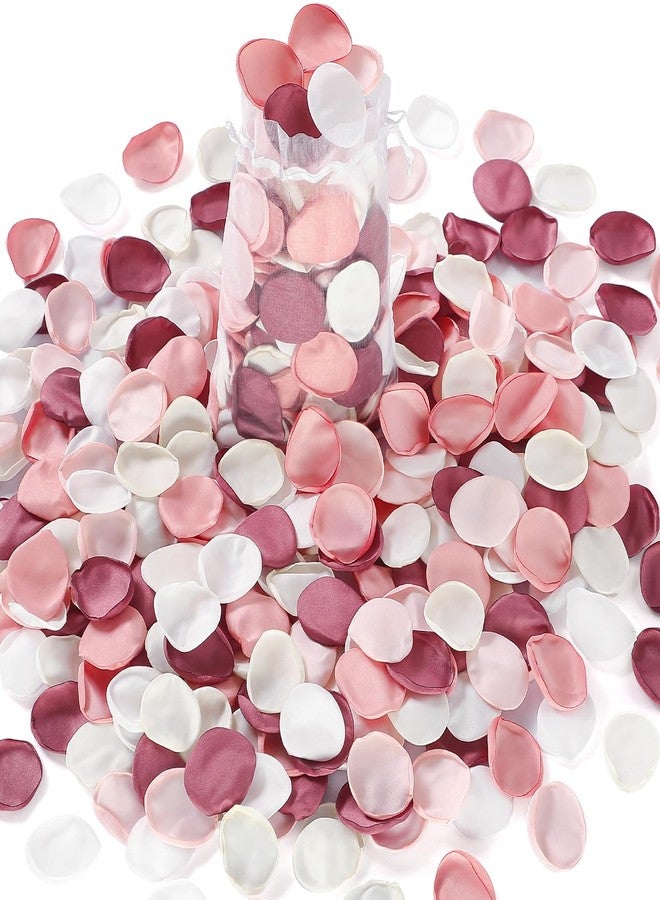 Alecono 𝟰𝟬𝟬𝙋𝙘𝙨 Silk Rose Petals, Fake Pink Rose Petals for Wedding Proposal Flower Girl Basket, Flower Petals to Throw at Wedding for Birthday Party Decoration - Image 1
