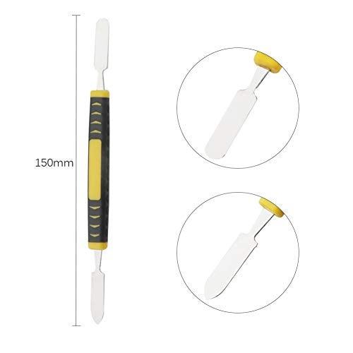 Louishy 8 Pieces Metal Plastic Spudger Set Pry Opening Tool Triangle Picks Opener Compatible with iPhone iPad MacBook Laptop Repair Kit - Image 3