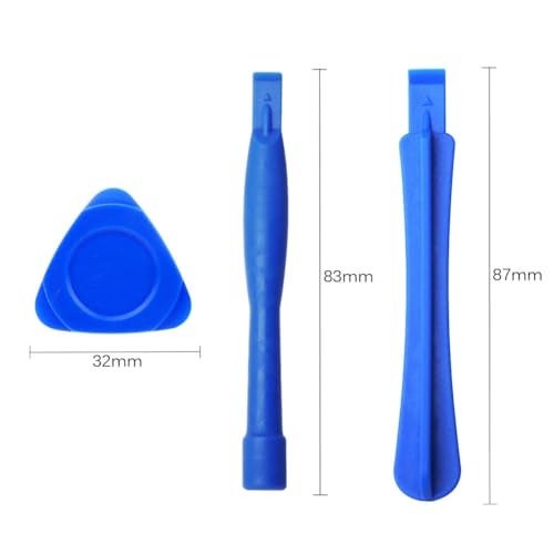 Louishy 8 Pieces Metal Plastic Spudger Set Pry Opening Tool Triangle Picks Opener Compatible with iPhone iPad MacBook Laptop Repair Kit - Image 4