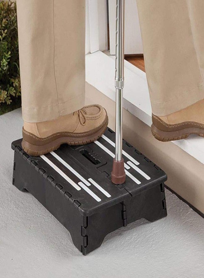 HomDSim Portable Folding Step Riser for Elderly/Adults/Kids,High Riser Step Easy Transport,Foldable Stepping Stool Step Stool for Car/Kitchen/Bath,5 inch High Large Platform - Image 3