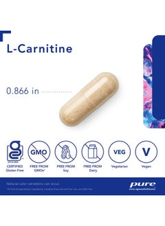 Pure Encapsulations إل كارنيتين؛ مكمل غذائي مضاد للحساسية لدعم القلب والأوعية الدموية والقدرة على التحمل؛ 60 كبسولة  - Image 5