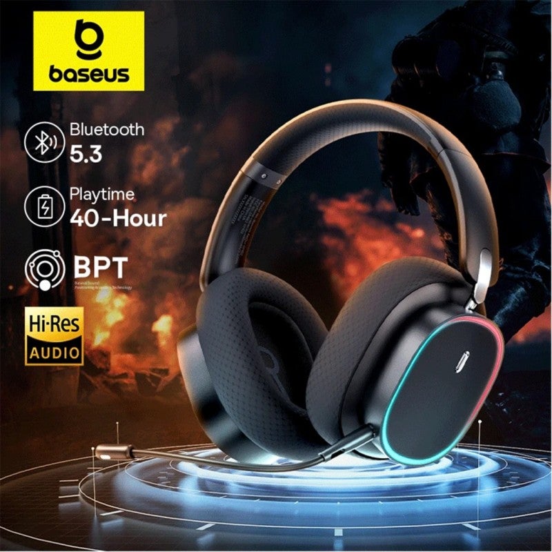 Baseus AeQur GH02 Gaming Wireless Headphones Cluster Black - Image 4