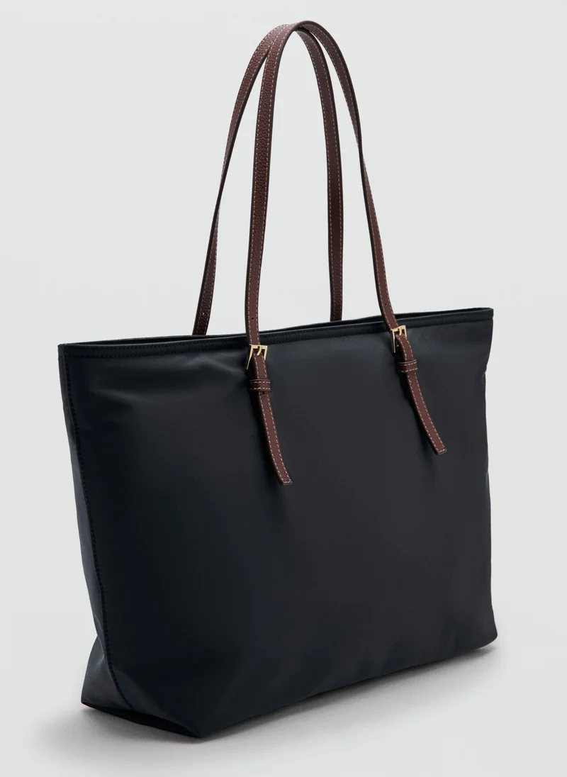 مانجو Shopper Bag With Buckle Details