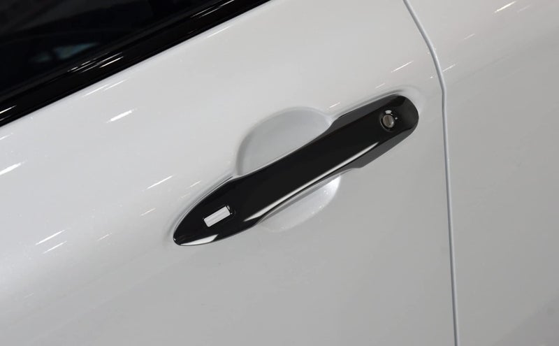 DLOVEG Car Door Handle Cover Protector Compatible for 2018-2023 2024 2025 Toyota Camry Accessories 2026 Compatible for Toyota Corolla 2026 2024 2023-2020 with 2 Smart Key Holes Glossy Black - Image 5