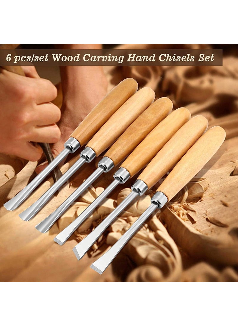 Generic QALAM KAARI 6 Pcs Wood Carving Chisel Set For Home And Professional Use  - Image 5