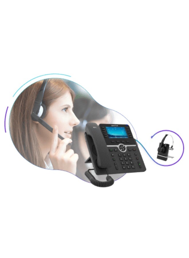 Dinstar C66GP Flagship Gigabit IP Phone – 4.3" Large Color Display, 15+ SIP Accounts, Dual Gigabit Ports, PoE, HD Voice Executive VoIP Desk Phone for Reception & Business - Image 5
