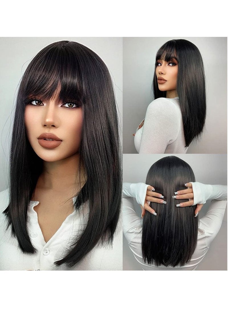 SYOSI Wig Caps, Hair Styling Accessories, Stretchable Dome Mesh Women Lace Front, Black Cap Hairnets with Wide Elastic Band, Small Wigs - Image 2