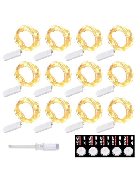 12 LED Battery Powered String Lights