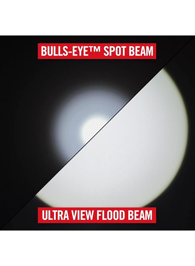 Coast POLYSTEEL 600 1000 Lumen LED Flashlight with Pure Beam Twist Focus Stainless Steel Core Crushproof Black - Image 3