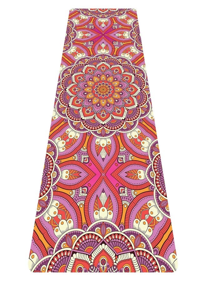 Grip Suede Yoga Mat (Pink) 2ft.X 6ft. with 6mm Thickness. - Image 1