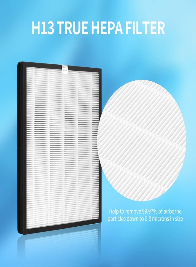 FCFMY 4 Sets True HEPA Replacement Filters for Alexapure Breeze AP-B102 and 3049 Air Cleaner Purifier, 4 HEPA Filters and 4 Activated Carbon Filters - Image 4