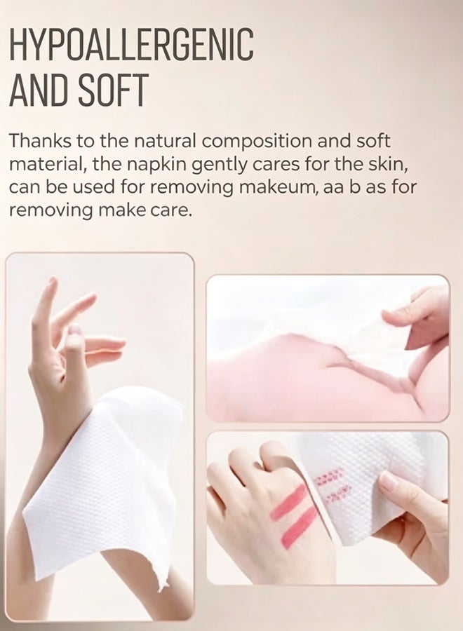 120PCS Hanging Disposable Towel Soft Cotton Makeup Remover Tissue Face Clean Towel Cotton Tissue - Image 3