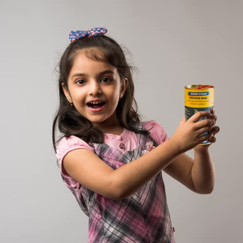 Chalk and Chuckles Smart Sticks Discover India, Kids Games Age 7+ Years, India Map Puzzle, Fun Educational Toys, Family Card Game, Birthday Gifts for Boys & Girls Ages 8, 9, 10, 11, 12, 13 - Image 3