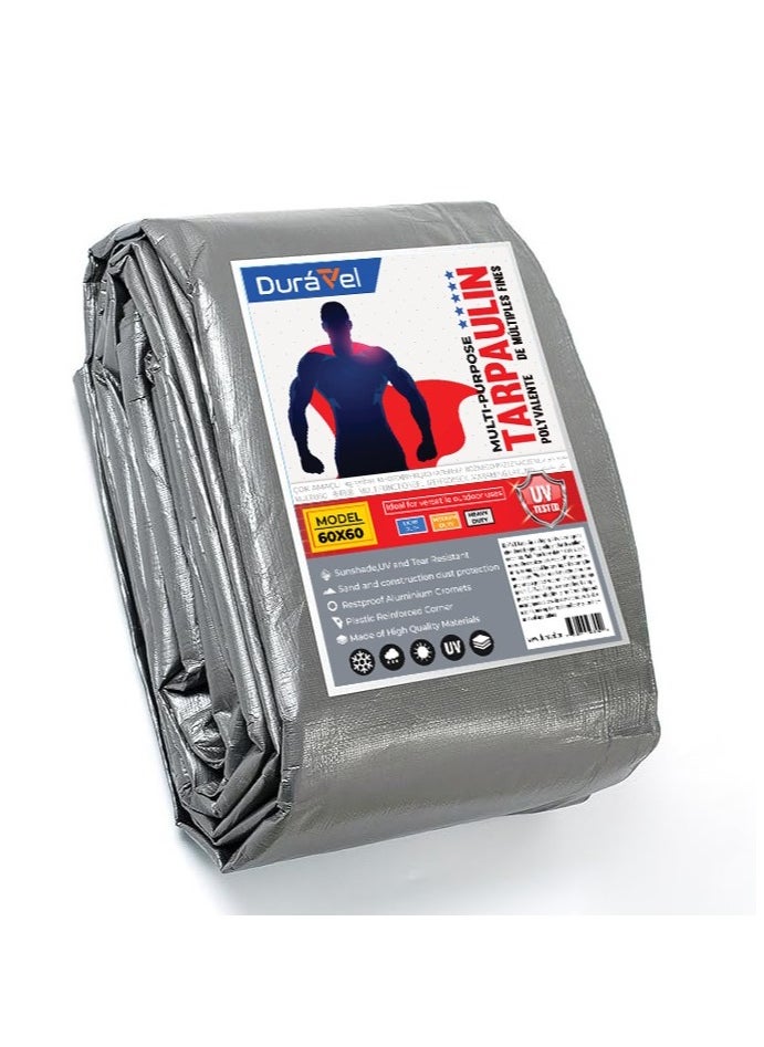 Duravel - Duravel Waterproof Ground Cover Tent Shelter, Dust-proof Rain Cover Tarpaulin Sheet (7Mtr X 7Mtr) - Image 1