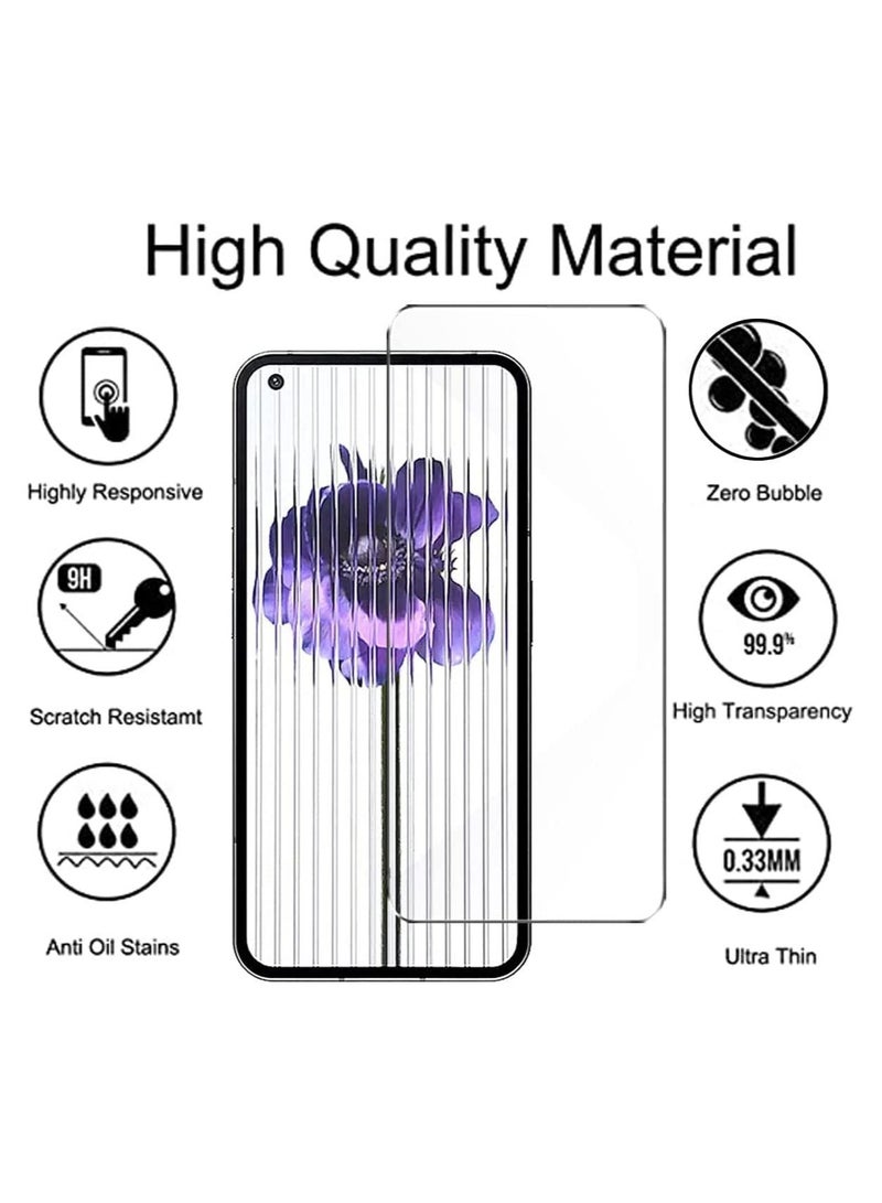 إلترازون Nothing Phone 1 Case with 2 Pack Tempered Glass Screen Protector, Crystal Clear TPU Silicone Case with Airbag Corners, Drop Protection Cover - Image 4