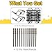Col-Pary ColPary Cosplay Party Supplies Set Wand Pencil Black Glasses with Round Frame No Lenses for Birthday Party Kid Gifts School RewardHalloween Decorations 12pcs Each - Image 4