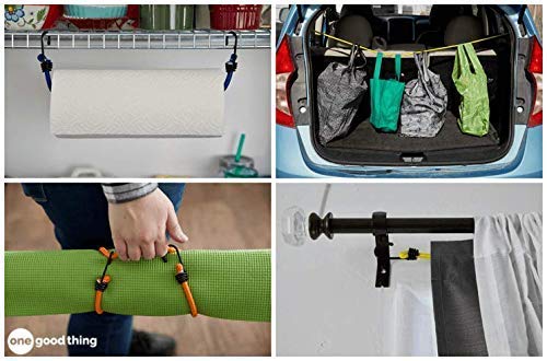 Prime hub High Strength Stretchable Plastic Elastic Rope/Bungee Cord for Hanging Clothes, Tying Behind Bikes etc (Size- 2m + Expandable) (Assorted Colour Available) Adjust Anywhere with Hook (1,Green) - Image 5