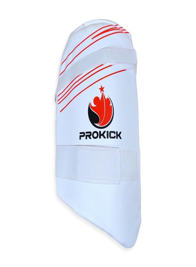Prokick Instinct Cricket Batting Thigh Guard Protector|Lower Body Protection Cricket Thigh Pad|Right Hand Thigh Pad|Suitable for Men's/Adult|White - Image 1