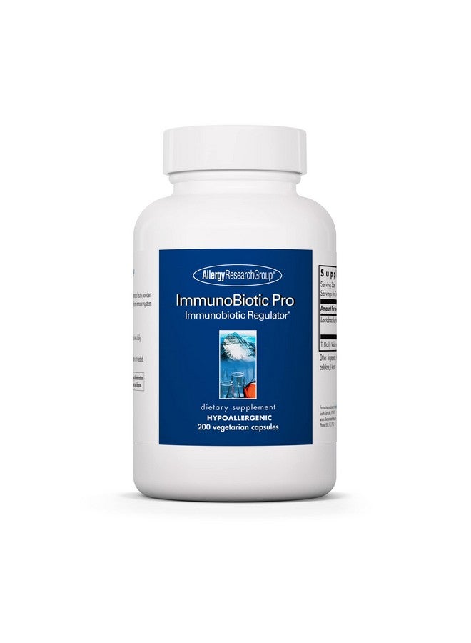 اليرجي ريسيرتش جروب مكمل Allergy Research ImmunoBiotic Pro - مسحوق مستخلص Lactobacillus Rhamnosus 75 مجم، منظم مناعي حيوي، داعم للمناعة، كبسولات نباتية - 200 كبسولة - Image 1