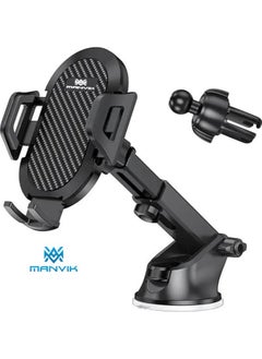 Manvik Long Arm Mobile Phone Holder for Car Dashboard Windshield Air Vent [Heat-Resistant Strong Suction Cup] Compatible with All Smartphones  - Image 5